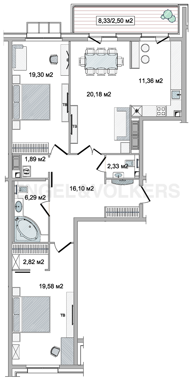 План квартиры № 16