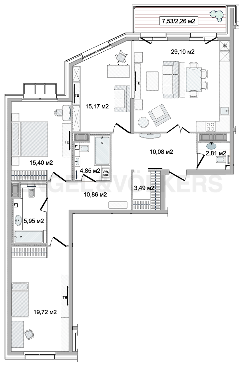 План квартиры № 20