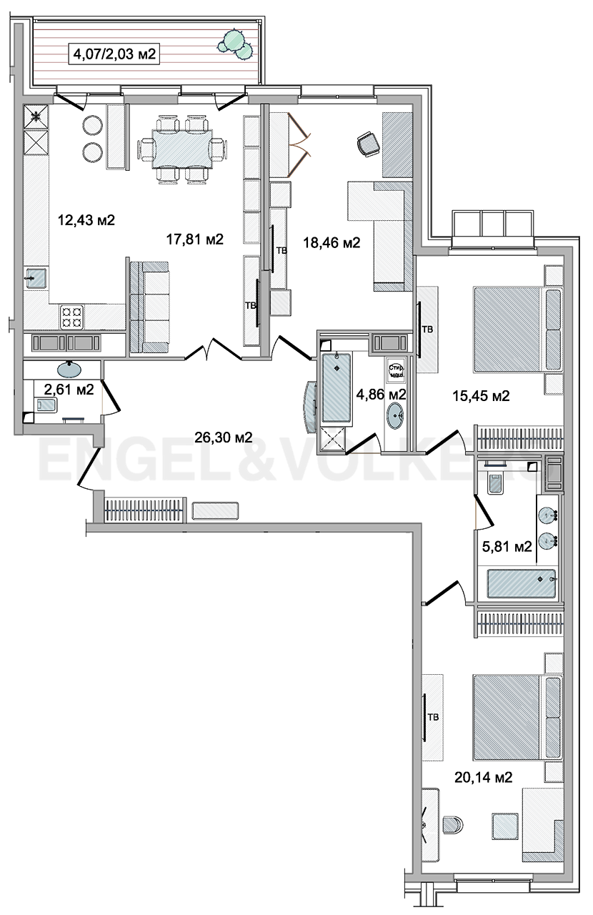 План квартиры № 21