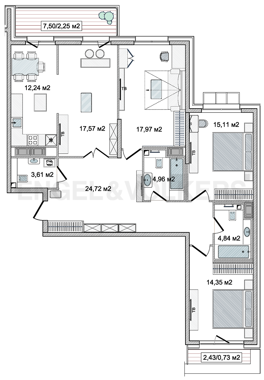 План квартиры № 51
